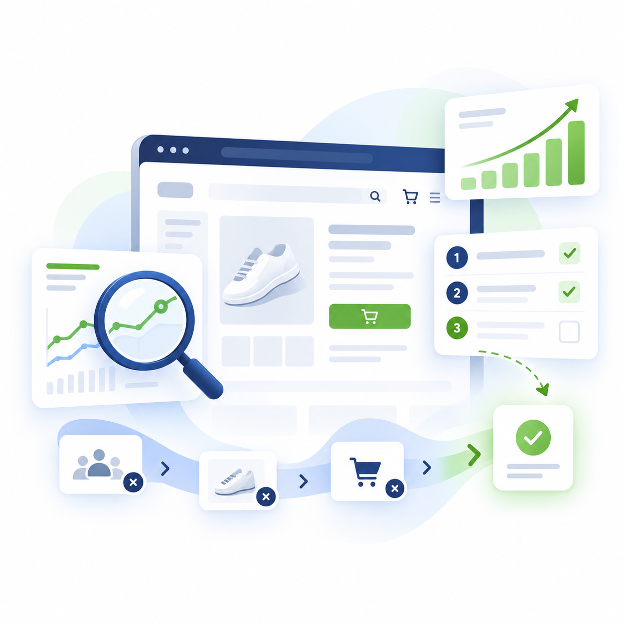 Webanalyse und Conversion Optimierung zur Verbesserung der Conversion Rate im Onlineshop